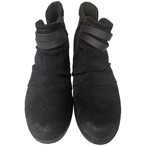 Earth Origins  Women's Oakland Odel Ankle Bootie Black Suede Size 10M NWOB