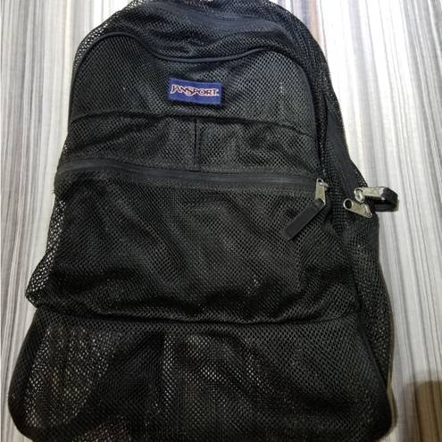 Jansport  mesh black backpack