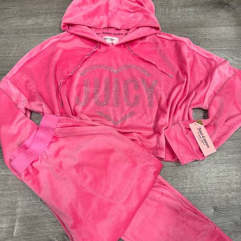 Juicy Couture NWT  Forever Pink Jogger Pajama Hoodie Set