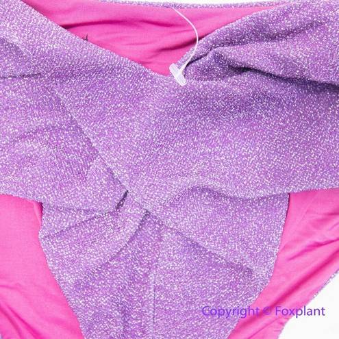 Beach Riot New! Set!  Zuri Kenzie bikini Glitter purple, size XS