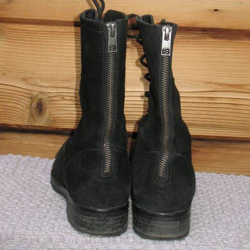 All Saints Black Military Combat Boots