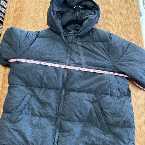 Torrid  Longline Hooded Puffer NWT in space dye gray