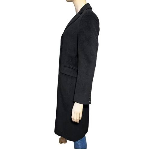 Cinzia Rocca Women’s Size 8 Black Wool Notched Collar Classic Coat