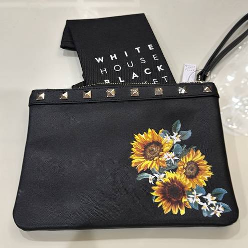 White House | Black Market NWT  sunflower wristlet