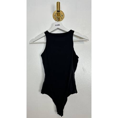 SKIMS  Fits Everybody High Neck Bodysuit in Onyx Black Size Medium