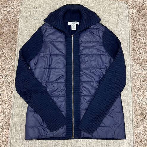 Liz Claiborne  Navy Knit / Puff Jacket