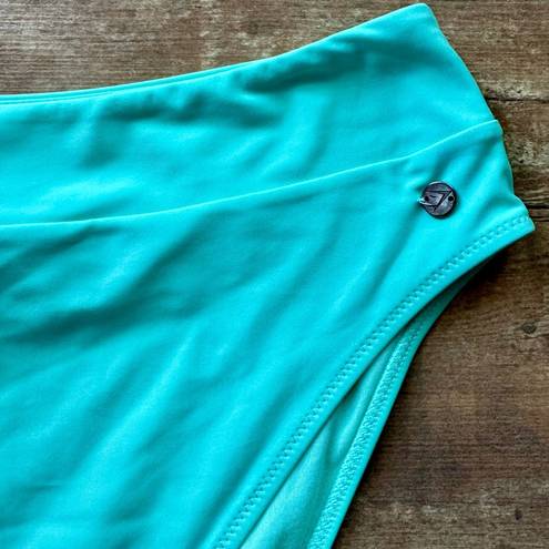 Gymshark High Rise Turquoise Bikini Bottoms Size Medium