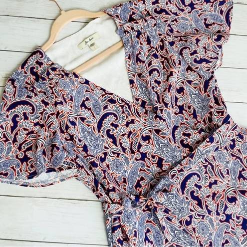 The Moon Ella‎ Paisley Floral Wrap Dress Size Small