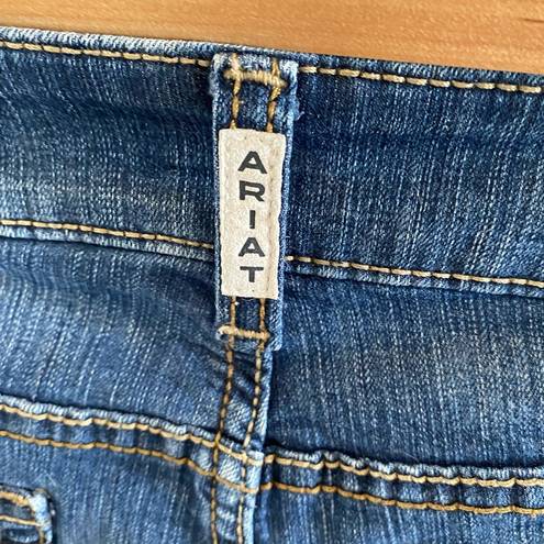 Ariat Womens  R.E.A.L. Mid Rise Stretch Entwined Boot Cut Jean 33 Short 31 inseam