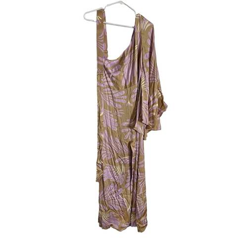 Alexis  Lio One Shoulder Maxi Dress in Serenity Sz M