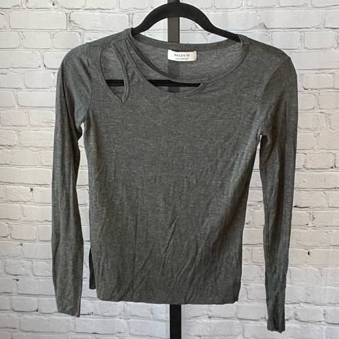 Bailey 44 Grey Cut Out Long Sleeve Size XS