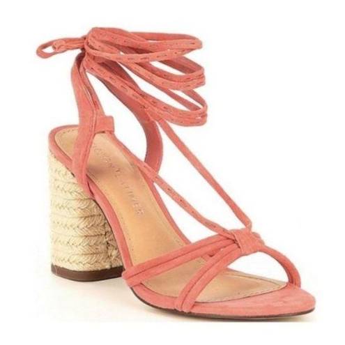 Gibson Latimer Gibson & Latimer Sandal Tasha Suede Lace up Shoe Coral 7.5 NWT