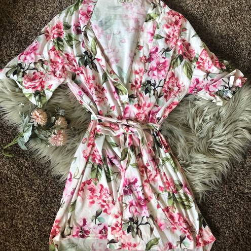 Show Me Your Mumu  Floral Pink Robe