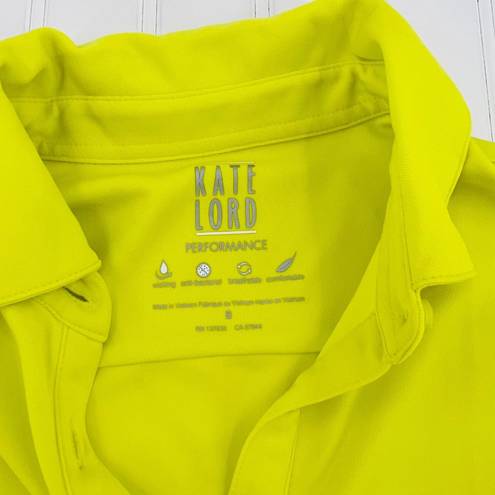 Polo Kate Lord Performance Short Sleeve Golf  Shirt Size Small Yellow Pullover