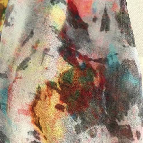 Karen Kane 💛 Watercolor Asymmetrical Sleeveless L