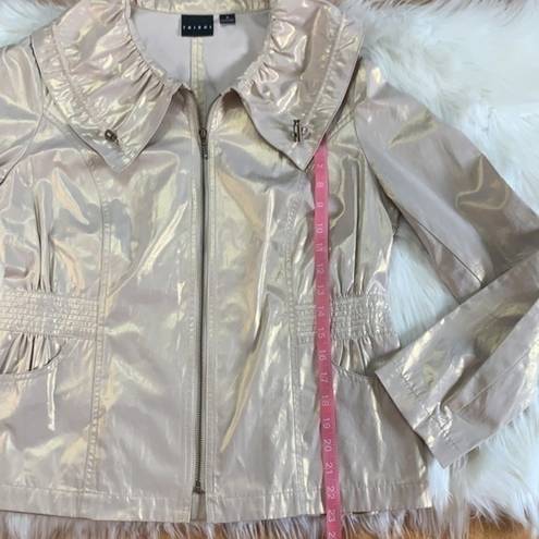 Tribal lightweight jacket metallic gold sheen 10