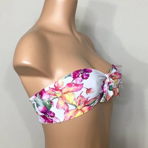 PilyQ New.  floral bikini set with reversible top. 2-way. NWOT