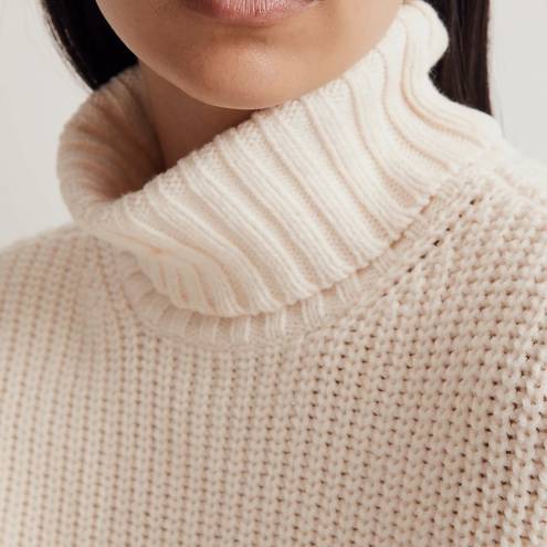 Madewell Wide Rib Turtleneck Knit Sweater Size Small