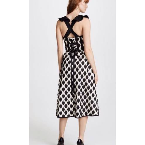 Petal NWT. $580 Self-Portrait 3D  Midi Dress UK 6 / US 2