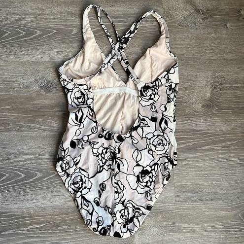 St. John  one piece floral swimsuit