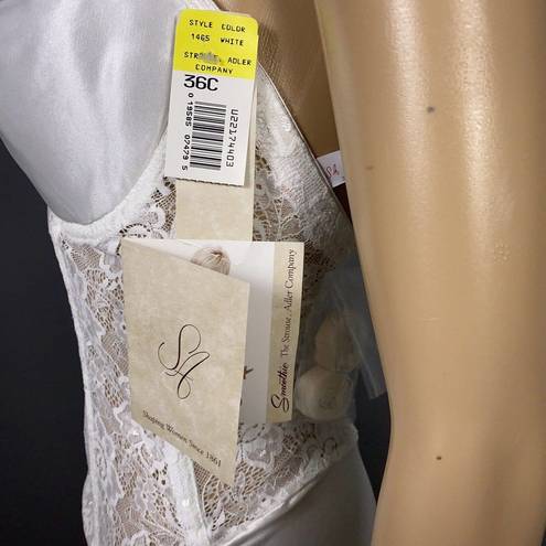 Second Skin Vintage Strouse Adler 36C Backless Strapless Body Briefer  Satin Lace