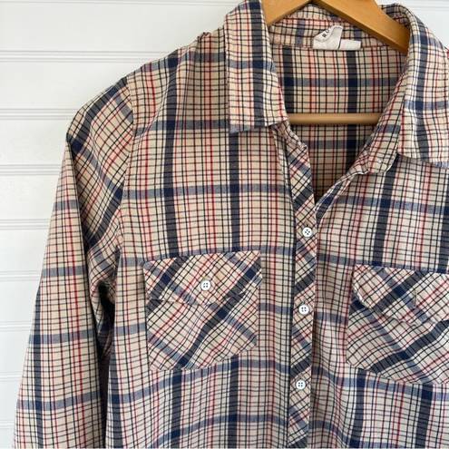 Roxy  plaid button shirt Size Small