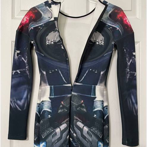 l*space La Pateau  Art To Wear Long Sleeve Bodycon Scuba Dress Size XS