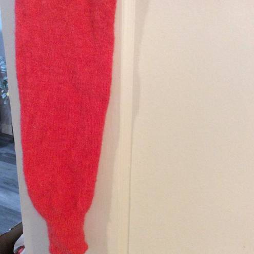 Lovers + Friends Crop red sweater XS womens CUTE stretch long sleeves Revolve 