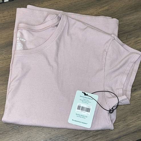 Second Skin Tommy John  Sleep Loungewear Ribbed T-Shirt Light Pink X-Small NWT