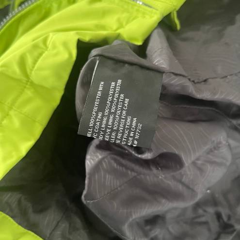 ZeroXposur Women’s Lime Green Long Sleeve Removable Hood Full Zip Jacket Small