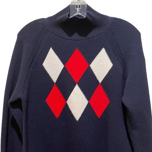 Moncler  Maglione Argyle Sweater Dark Blue