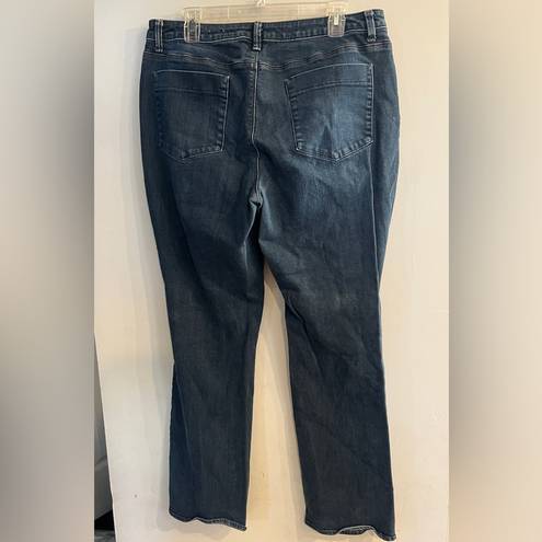 Coldwater Creek  Women’s Dark Wash Straight Leg Jeans Size 16