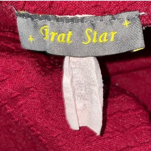 Brat Star  Skirt womens small pencil red bodycon stretchy business elastic waist