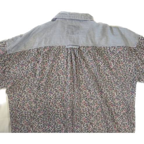 American Vintage Andrew Sports New York |  Vintage 90s Floral Short Sleeve Button Down | Small