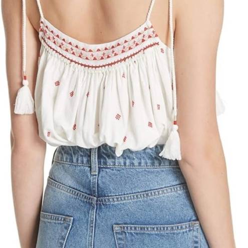 Free People  eternal love embroidered tank top