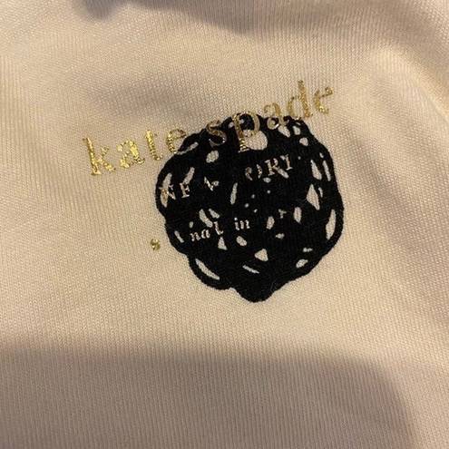 Kate Spade  Cream with Scribble Dot Pajama Top. Size Small.