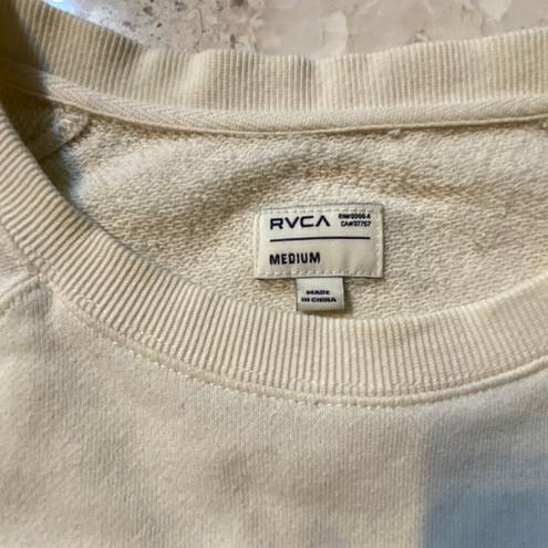 RVCA White Logo Crewneck Sweatshirt