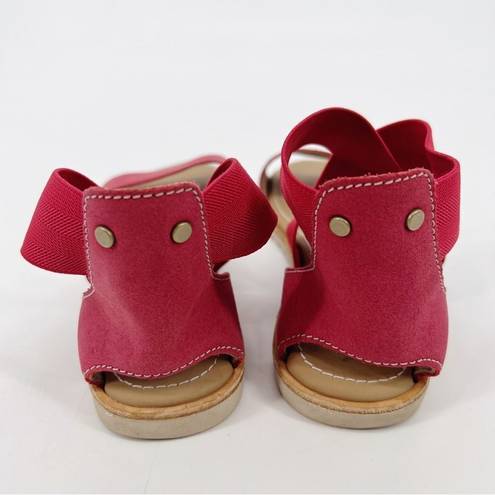 Sorel  Ella Red Pink Strap Sandals 6.5