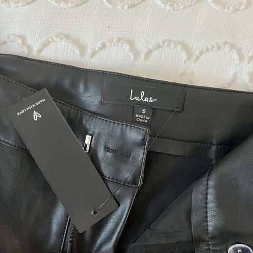 Lulus UNWORN Lulu’s Black Faux Leather pants