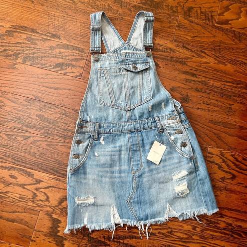 Hidden Jeans  Denim Overall Mini Dress Size Medium NWT