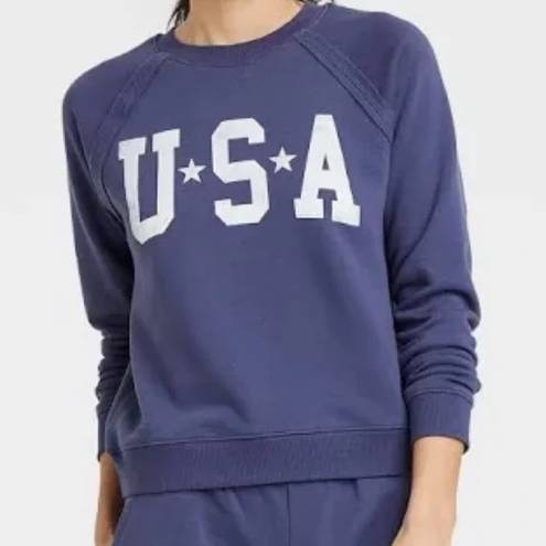 Grayson Threads 4th of July USA Blue Crewneck Sweatshirt