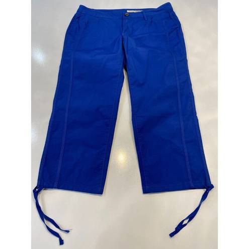 DKNY  Royal Blue Capri Pants Size 10 NWT Women's