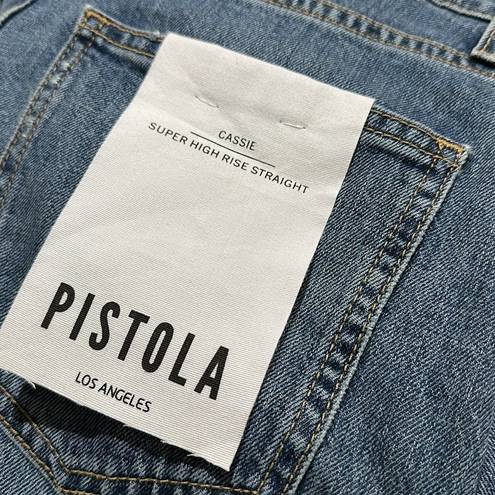 Pistola NWT  CASSIE SUPER HIGH RISE STRAIGHT JEANS   COLOR  COVE ORGANIC COTTON