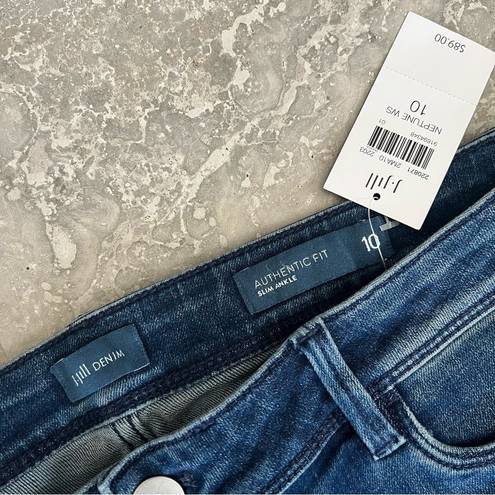 J.Jill  Denim Authentic Fit Slim Ankle Jeans, Neptune Wash Size 10 NWT (Sold Out)