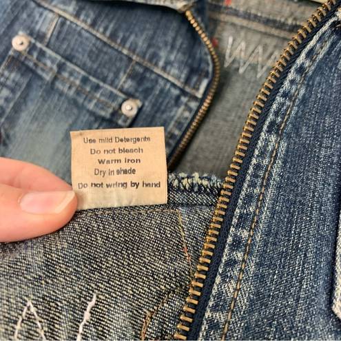 Krass&co Vintage The San Frisco Jeans  Patchwork Jean Jacket Size Medium