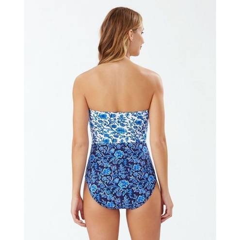 Tommy Bahama New.  blue swimsuit.  Size 8. MSRP $159