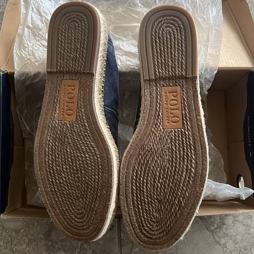 Polo  Ralph Lauren Cevio Washed Canvas Espadrille, Size EU 42 New in Box