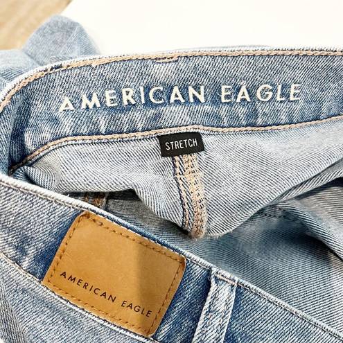 American Eagle  Outfitters Highest Rise 90's Distressed Boyfriend Jeans Blue 18R