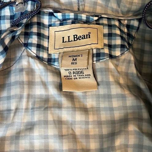 L.L.Bean Womens  plaid windbreaker / rain jacket