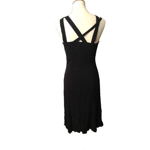 The Row  A Gold Button Front Dress, Size X-Small - Black